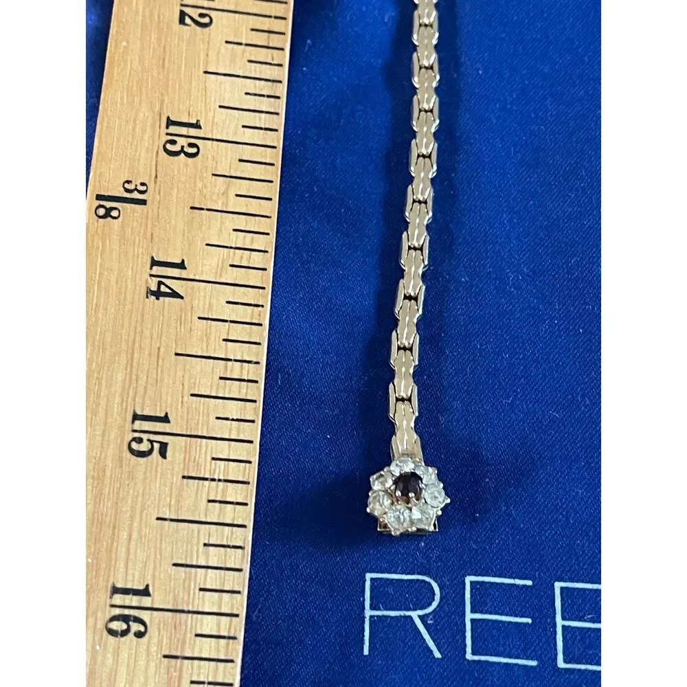 Vintage Gold Tone Link Chocker Necklace 15.5